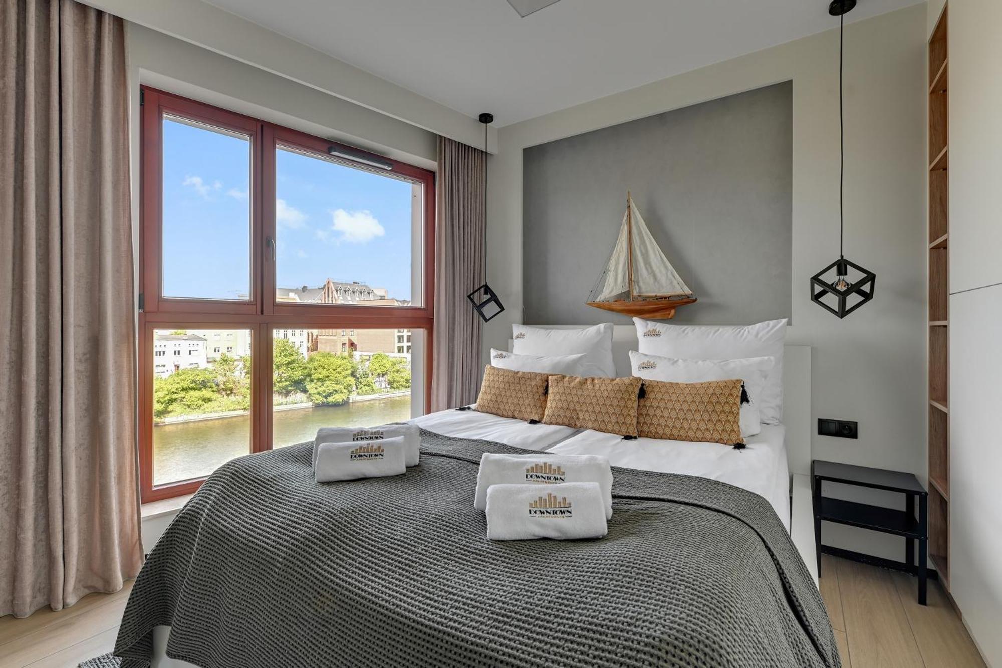 Waterlane Island - Riverview Pool, Spa, Gym & Parking By Downtown Apartments Danzig Exterior foto