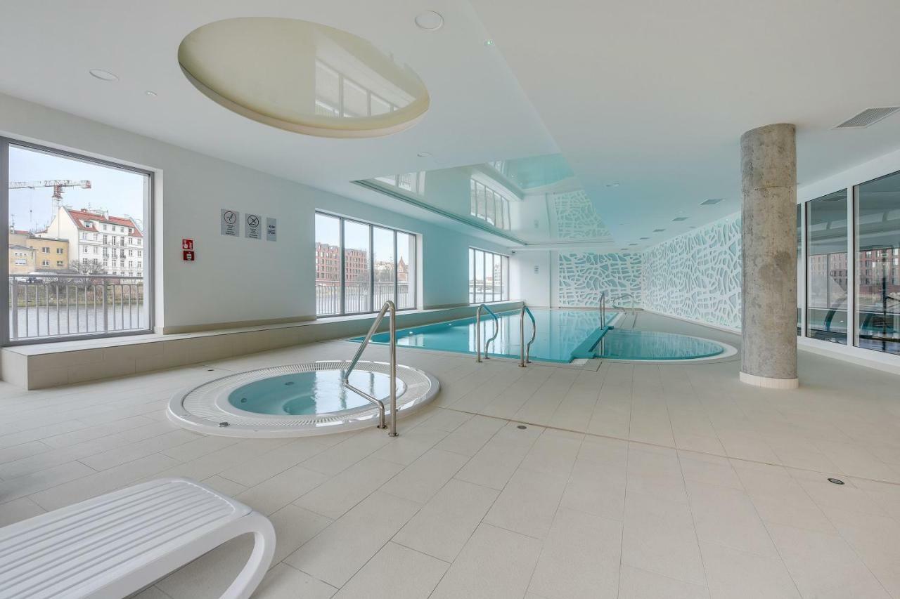 Downtown Apartments Waterlane Island -Riverview Pool, Spa, Gym & Parking Danzig Exterior foto